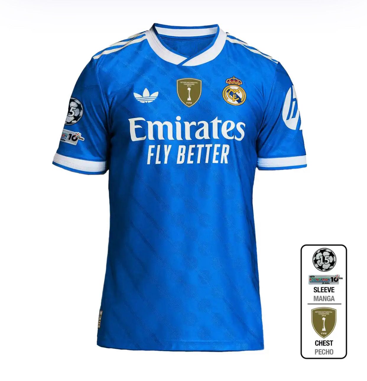 Camiseta Tercera Equip. Player version Real Madrid (ajuste slim), temporada 2025/2026